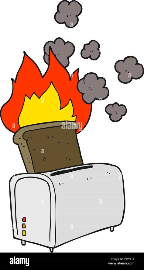 Freehand Drawn Cartoon Burnt Toast Stock Vector Image And Art Alamy