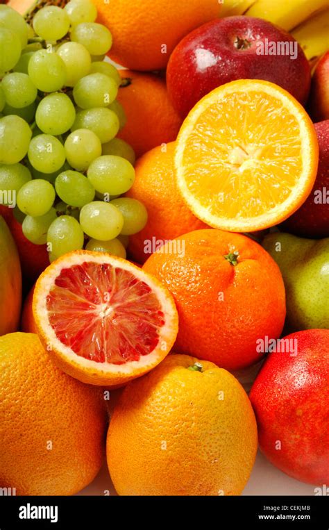 Apples Oranges Bananas Grapes High Resolution Stock Photography And
