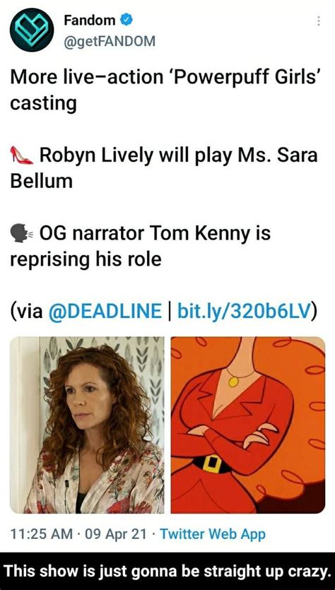 Getfandom More Live Action Powerpuff Girls Casting Robyn Lively Will Play Ms Sara Bellum Og