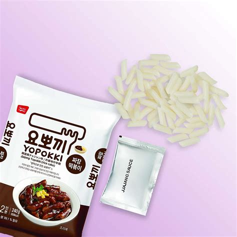 Yopokki Jjajang Tteokbokki Pack I Korean Topokki Instant Retort Rice