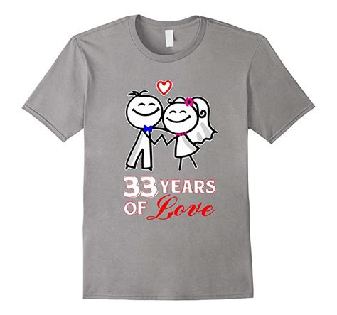 33rd Anniversary T Shirt 33 Years Of Love Cd Canditee