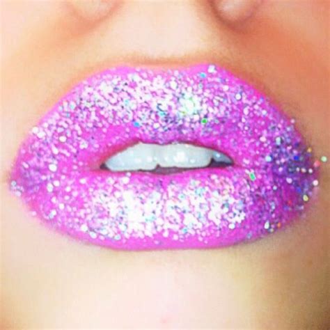 Pink Glitter Lips Kristinadanielle Makeup Pinterest