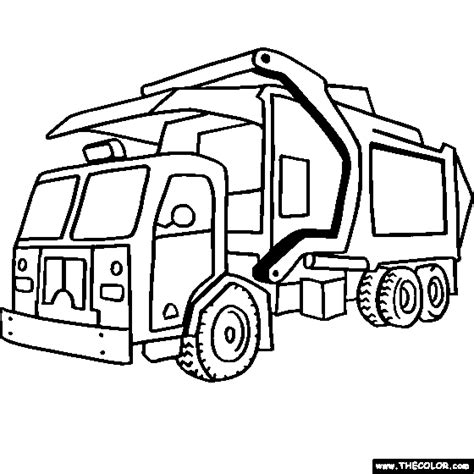 Garbage Truck Colouring Sheets Brandon Russell S Coloring Pages