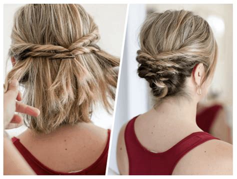 Step By Step Updos For Medium Length Hair Including Knots Wavy Haircut