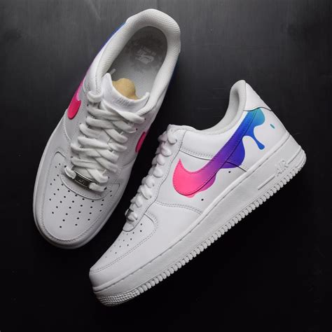 Introducing Our Hand Painted Nike Air Force 1 Drip Tick Custom Sneakers