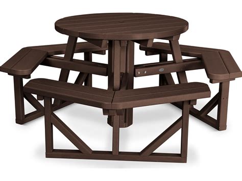 Product titlemainstays greyson 18 patio round side table, multip. POLYWOOD® Park Recycled Plastic 36 Round Picnic Table | PH36