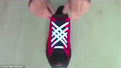Trendy, stylish, sophisticated or cool, there's more a lacing style that stands out for its subtle knot details, the analyst is both studied and focused and is the perfect complement to shoes with perfing and pinking. YouTube video of FIVE very simple ways to tie your shoelaces | Daily Mail Online