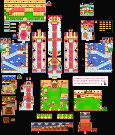 The Spriters Resource Full Sheet View Mario And Luigi Partners In