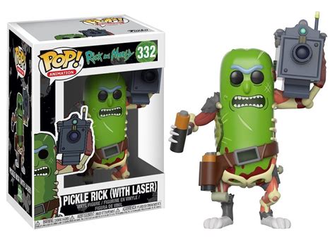 Pickle Rick With Laser The Rick And Morty Pop Animation 332 Vinyl Figur Funko 889698278621 Ebay