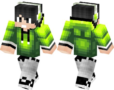 Lime Green Gamer Boy Original Minecraft Skin Minecraft Hub