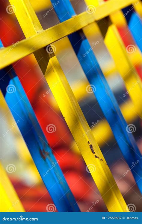 Colourful Fencing Stock Photo Image Of Wall Iron Close 17559682