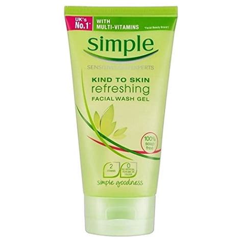 Simple Kind To Skin Refreshing Facial Wash Gel 150ml