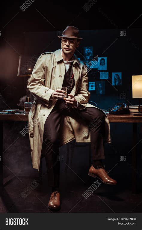 Detective Hat Trench Image And Photo Free Trial Bigstock