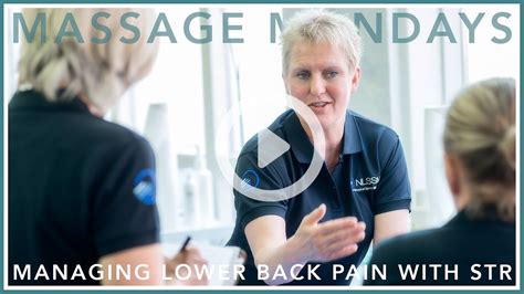 massage mondays managing lower back with soft tissue release sports massage and soft tissue