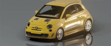 Fiat Abarth 500 Rigged Free Vr Ar Low Poly 3d Model Cgtrader