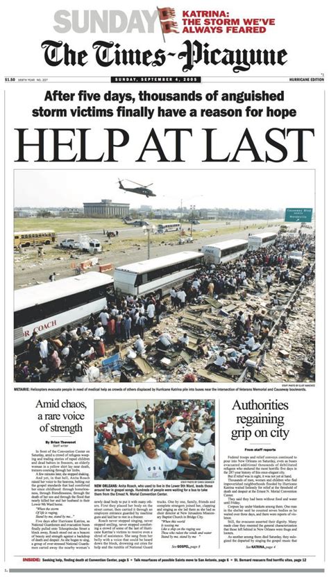 The Story Of Hurricane Katrina Through Stunning Local Newspaper Covers
