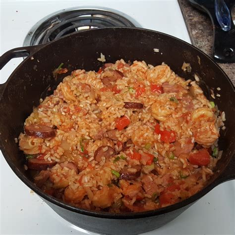 Shrimp Ham And Sausage Jambalaya