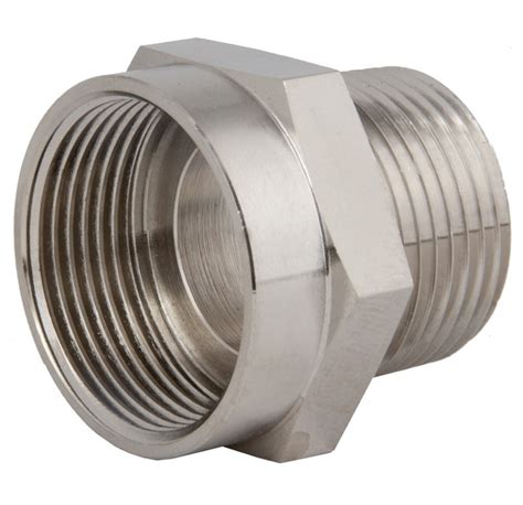 Sealcon Nickel Plated Brass Thread Adapter Npt To M X Threads Texas Sensors