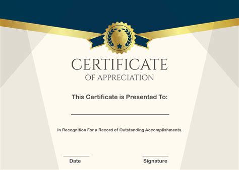 These are professional looking certificates that accommodate important details like name of the person, confirmation of assignment, mark of the approving authority, name of approved establishment etc. Free Sample Format of Certificate of Appreciation Template Word | Certificate Template