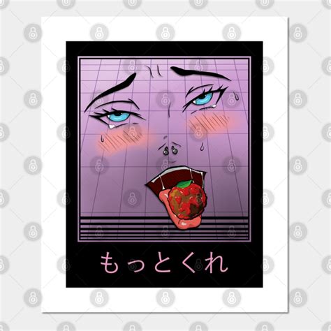 Ahegao Face Japanese Vaporwave Aesthetics Ahegao Face Posters And