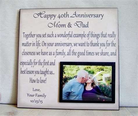What's more exciting that your hunt for ruby anniversary gifts? Anniversary Picture Frame Gift 40th Anniversary 30th