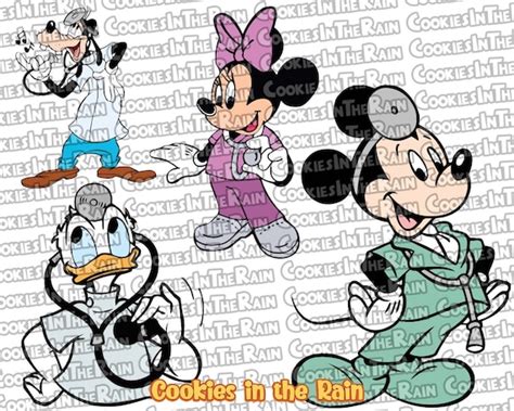 Minnie Nurse Svg Mickey Doctor Svg Disney Nurse Svg Disney Etsy