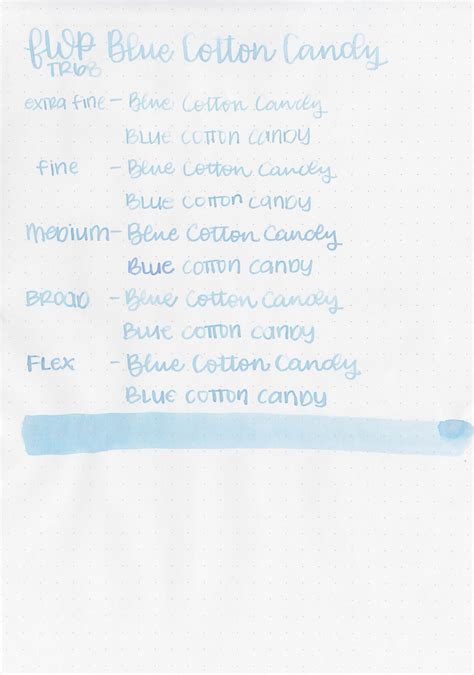 Ink Review 1468 Ferris Wheel Press Blue Cotton Candy — Mountain Of Ink