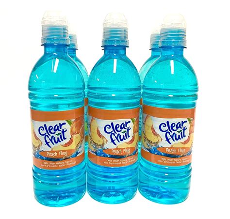 Clear Fruit Peach Fling Flavored Water 6 Pack 169oz Nepal Ubuy