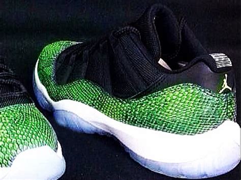 Green Snake Air Jordan 11 Low