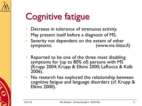 Ppt Effect Of Cognitive Fatigue On Language Of Ms Patients Powerpoint