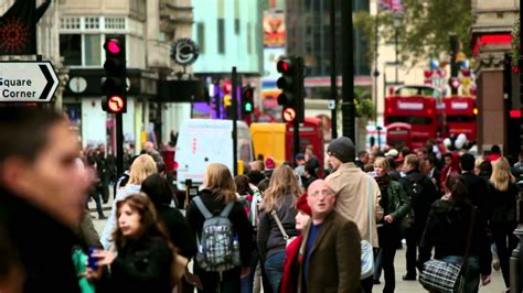 Busy People Walking The City Streets In London Hd Stock Footage Youtube