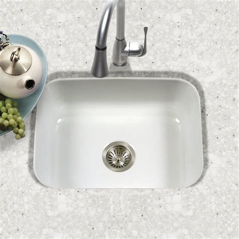 See more ideas about undermount kitchen sinks, kitchen sink, sink. Houzer Porcela 22.76" x 17.4" Porcelain Enamel Steel ...