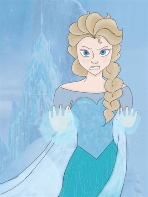Angry Elsa Colored By Kttyz314 On Deviantart