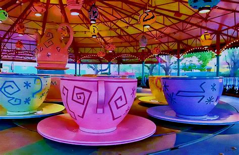 Mad Tea Party Disney Park Print Magic Kingdom Walt Disney World Wall Art Disney Decor Mixed