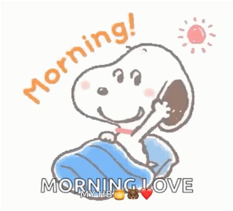 Snoopy Good Morning Love 