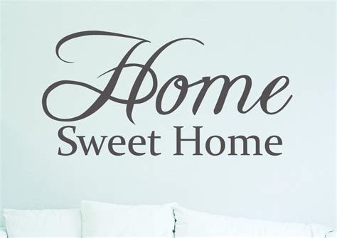 Home Sweet Home Vinyl Wall Sticker Wall Art Pink Medium