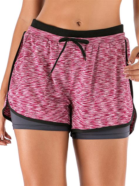 Stay cool while you run, jump, bend and train to your heart's content in men's workout shorts. Lelinta - Women's Elastic Stretch Yoga Exercise Shorts ...