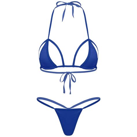 Sexy Sunbath Swimming Costume G String Micro Thong Bikini Triangle