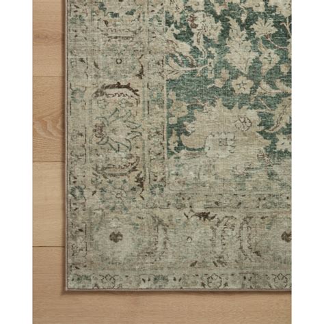 Magnolia Home By Joanna Gaines X Loloi Sinclair Machine Washable Jade Sand Area Rug And Reviews