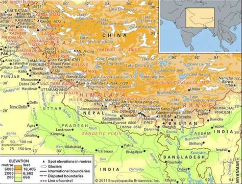 Himalayas History Map And Facts