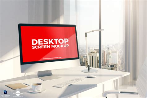 Free Designer Desktop Screen Mockup Psd Free Mockup Zone
