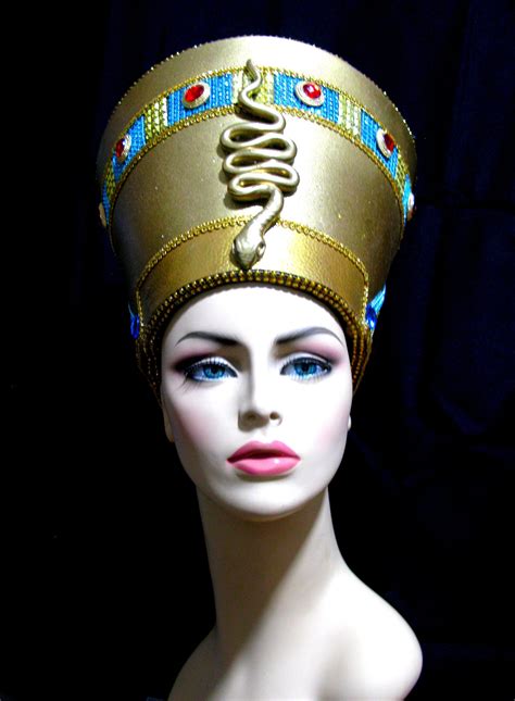 Nefertiti Crown Gold Made To Order Burning Man Halloween Etsy Uk