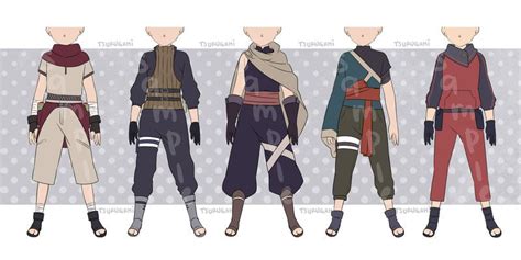 Male Anime Ninja Outfits