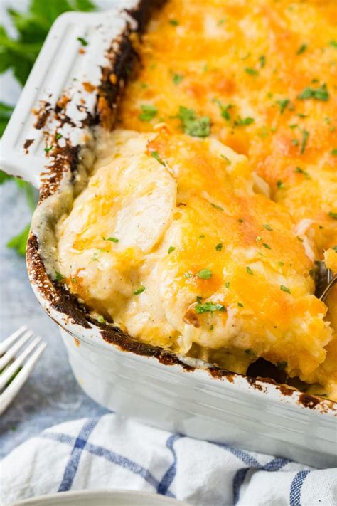 Easy Cheesy Potato Casserole The Best Side Dish Oh Sweet Basil