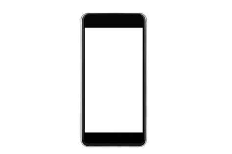 Mobile Phone Isolated With White Screen Stock Photo Download Image