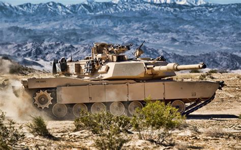 M1a1 Abrams American Main Battle Tank Desert Sand Camouflage Tank