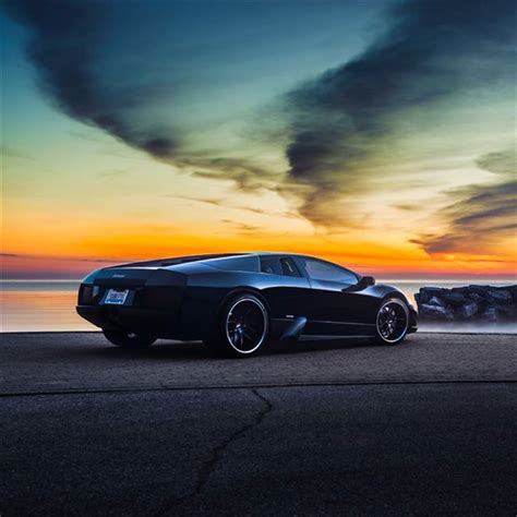 Lamborghini Murcielago Sunset Side View Ipad Wallpapers Free Download