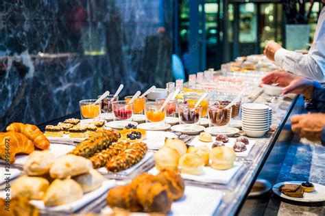 Breakfast Buffet Concept Breakfast Time In Luxury Hotel Brunch With