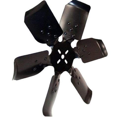 Fan blades are profiled (as in a aircraft wing) so that the air is drawn through the radiator. Buy Ridged 18in Steel Fan Reverse Rotation - Early Bronco