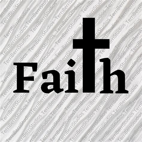 Christian Clip Art Digital Image Faith Bible Verse Quotes Word Etsy